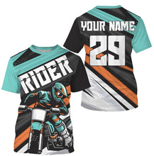 Load image into Gallery viewer, Personalized Rider Jersey UV Protect, UPF 30+ Dirt Bike Racing Long Sleeves Motocross Racewear| NMS373