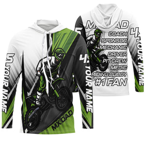 MX Dad Riding Jersey UV Personalized Biker Dad Shirt Motocross Racing Father's Day Gift for Dad Rider| NMS514