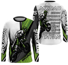 Load image into Gallery viewer, MX Dad Riding Jersey UV Personalized Biker Dad Shirt Motocross Racing Father&#39;s Day Gift for Dad Rider| NMS514