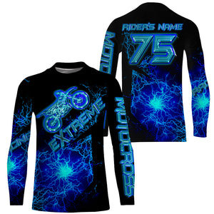 Extreme Motocross jersey personalized UPF30+ kid adult dirt bike racing long sleeves cool bikers NMS1091