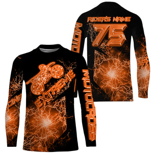 Extreme Motocross jersey personalized UPF30+ kid adult dirt bike racing long sleeves cool bikers NMS1091