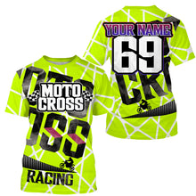 Load image into Gallery viewer, Motocross Racing Jersey Personalized  UPF30+, Motorcycle Dirt Bike Racing Off-Road Riders Racewear| NMS432