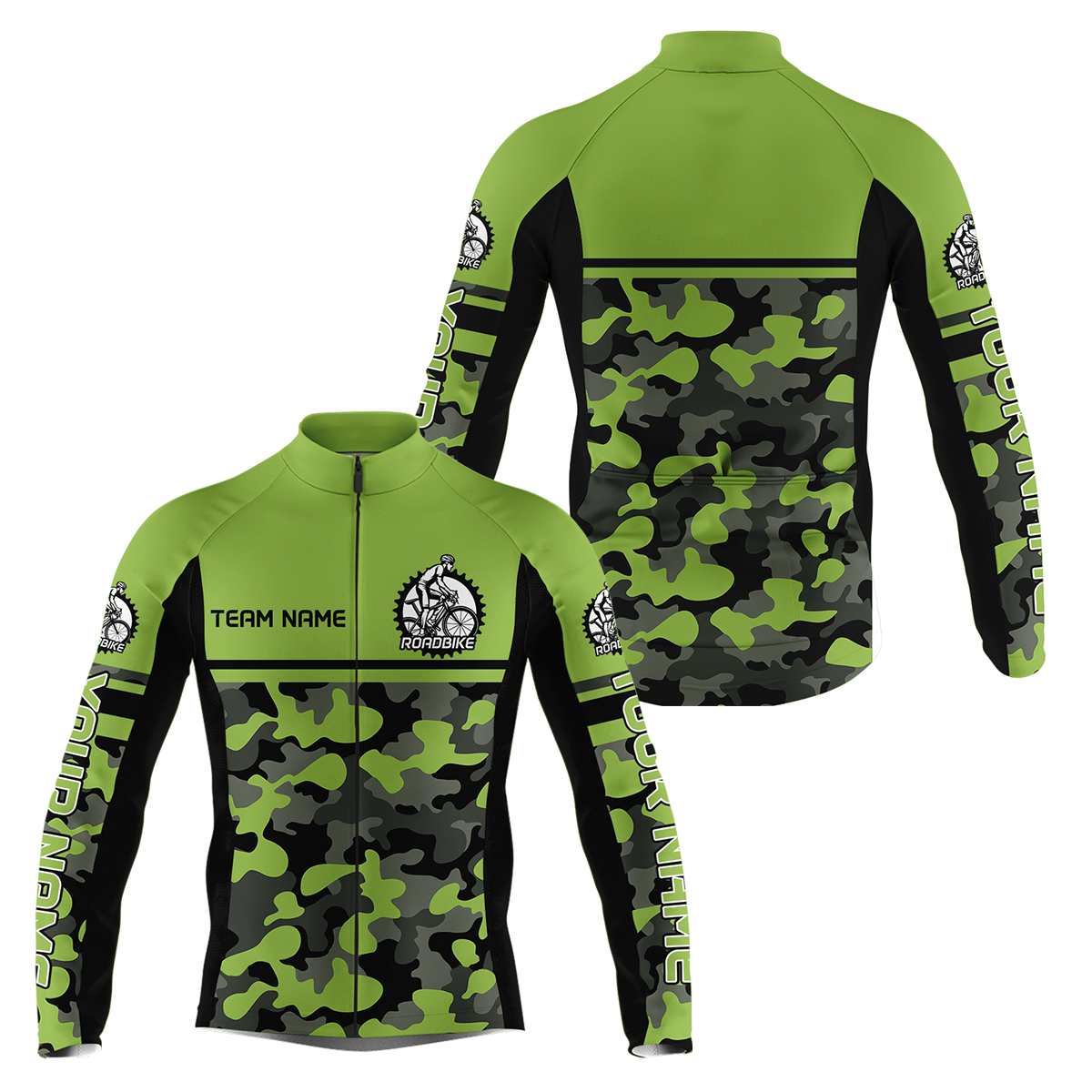 Camouflage Mens Womens Cycling Jersey Personalized Road Bike Bicycle S