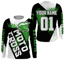 Load image into Gallery viewer, Personalized Motocross Jersey UPF30+ Extreme MX Off-Road Adult&amp;Kid Dirt Bike Powersport Jersey| NMS755