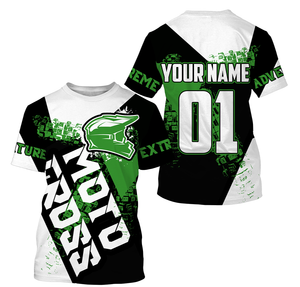 Personalized Motocross Jersey UPF30+ Extreme MX Off-Road Adult&Kid Dirt Bike Powersport Jersey| NMS755