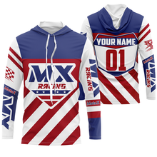 Load image into Gallery viewer, Personalized MX Racing Jersey UPF30+ American Motocross Off-Road Adult&amp;Kid Dirt Bike Patriotic Jersey| NMS758