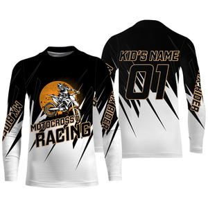 Personalized Motocross Jersey UPF30+ Dirt Bike Off-Road Adult&Kid Rider MX Racing Jersey| NMS762