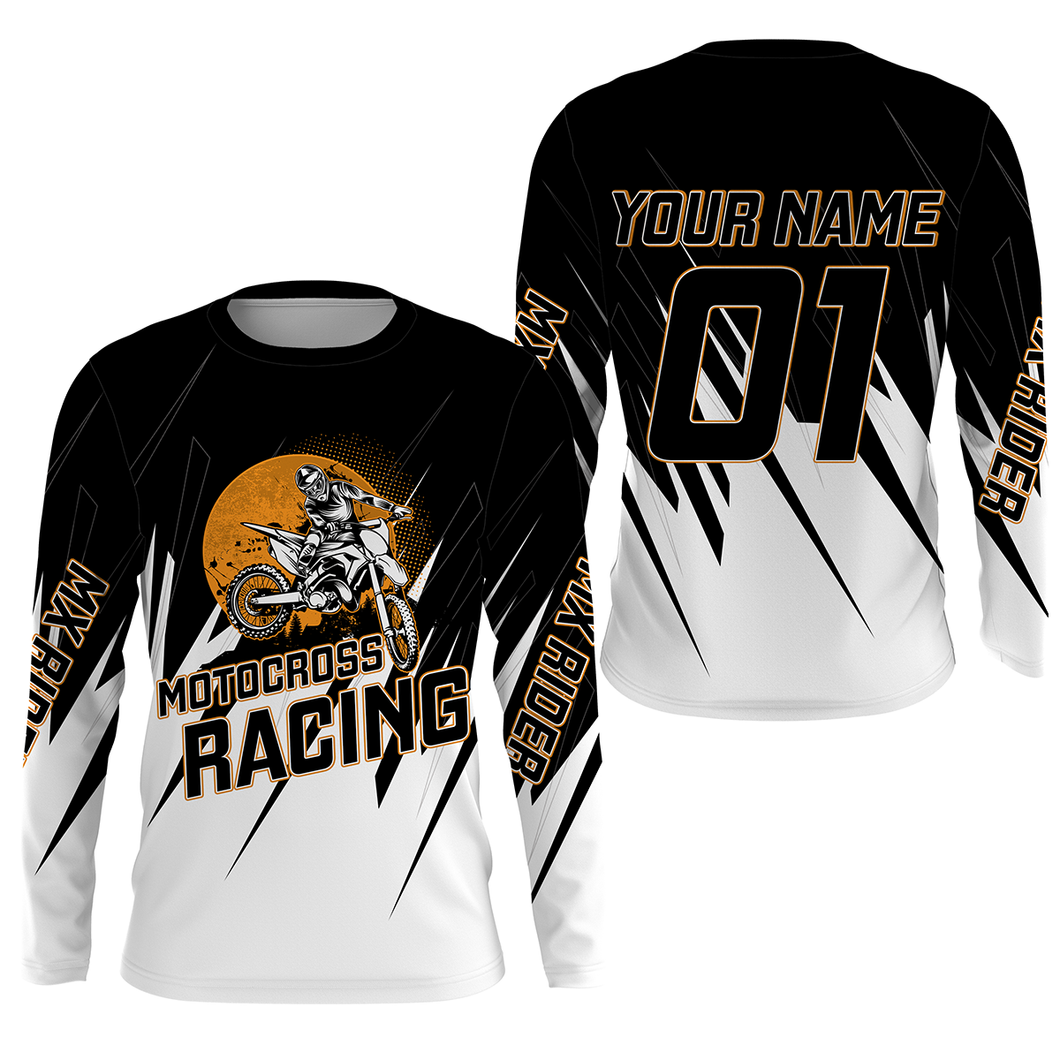 Personalized Motocross Jersey UPF30+ Dirt Bike Off-Road Adult&Kid Rider MX Racing Jersey| NMS762