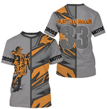 Load image into Gallery viewer, Personalized Motocross Jersey UPF30+ for Kid&amp;Adult Riders Dirt Bike Racing Off-road Motorcycle Racewear| NMS620