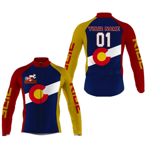 CO Flag Colorado BMX Men&Women Cycling Jersey Custom Cyclist Shirt Bicycle Riders Cross Country Biking| NMS798