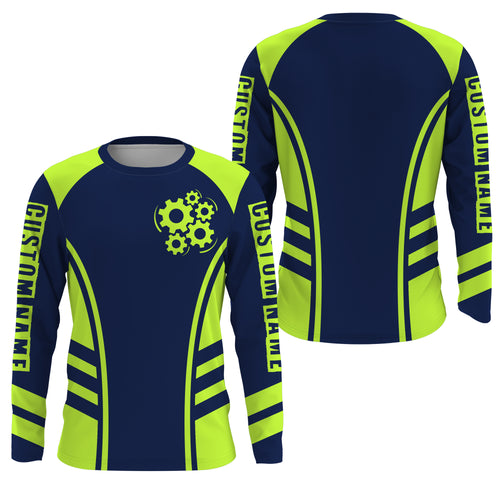 Custom Name Cycling Shirt, MTB Racing Shirt, Bicycle Shirt UV Protection UPF 30+| JTS478