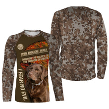 Load image into Gallery viewer, Chocolate Labrador Retriever Hoodie Shirt for Kid Adult| Custom Brown Camo Shirt for Chocolate Labrador Owner| JTSD365