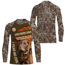 Load image into Gallery viewer, Chocolate Labrador Retriever Hoodie Shirt for Kid Adult| Custom Brown Camo Shirt for Chocolate Labrador Owner| JTSD365