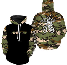 Load image into Gallery viewer, MTB Jersey Long Sleeve Hoodie Shirt, Camo Biking Cycling Shirt, Mountain Biking Shirt Biking Clothing| JTS445