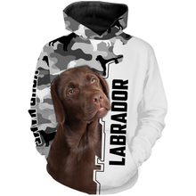 Load image into Gallery viewer, Chocolate Labrador Retriever Shirt| Custom All Over Print Chocolate Labrador Owner Shirt Lab Owner| JTSD349