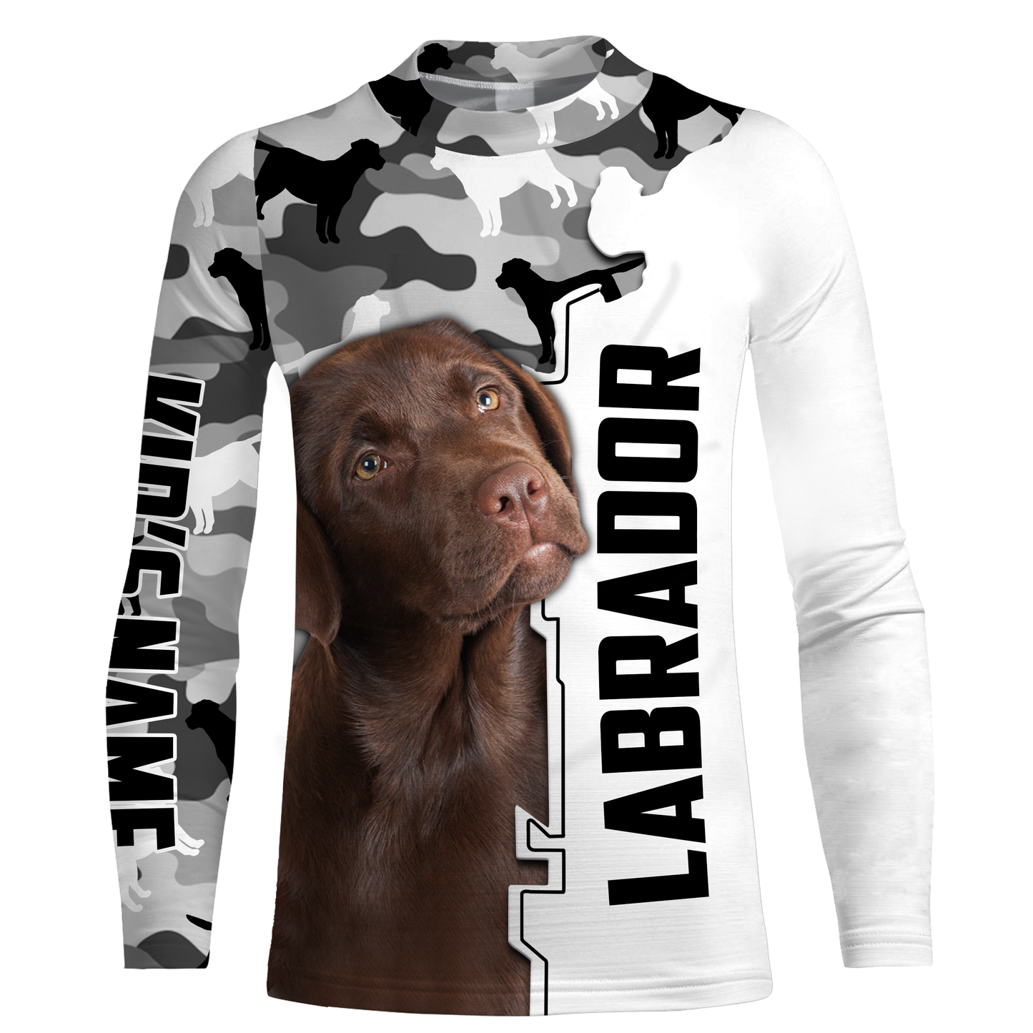 Chocolate Labrador Retriever Shirt| Custom All Over Print Chocolate Labrador Owner Shirt Lab Owner| JTSD349