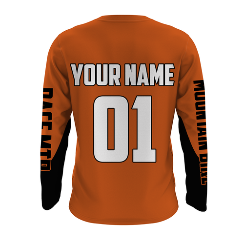 Mountain Bike Long Sleeve Jersey, Custom MTB Downhill Bike BMX Racing Cycling Shirt UV Protection| JTS494