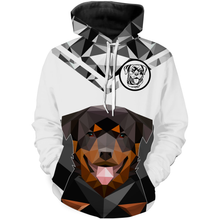 Load image into Gallery viewer, Rottweiler Dog 3D T-shirt Long Sleeve Hoodie| Unisex Novelty Cool Shirt Dog Lover Gift| JTSD231