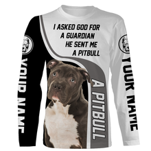 Load image into Gallery viewer, Love Pitbull All Over Printed Hoodie Long Sleeve| Custom Pitbull Shirt for Men, Pitbull Lover| JTSD246