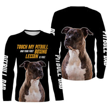 Load image into Gallery viewer, Pitbull Dog Long Sleeve| 3D Pitbull All Over Print Dog Shirt for Men Pitbull Dad| JLS193