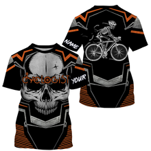 Load image into Gallery viewer, Skull Mountain Biking Jersey, MTB Jersey, Personalized Shirt for Cyclist, Biker Rider, Racing Cycling| JTS436