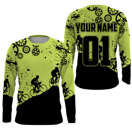 Mountain Bike Racing Shirts| Custom Cycling Jersey, MTB Bicycle Off-road Shirts UV Protection UPF 30+| JTS475