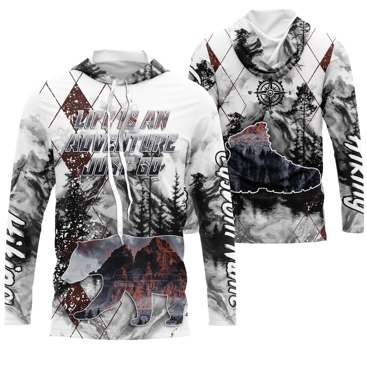 Personalized Hiking Shirt Life Is An Adventure I Love Hiking Tshirt Hike Jersey for Hikers, Man, Father| SP18