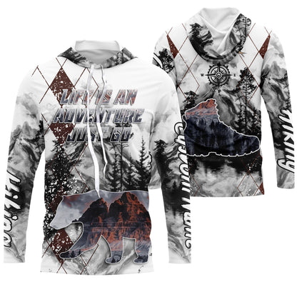 Personalized Hiking Shirt Life Is An Adventure I Love Hiking Tshirt Hike Jersey for Hikers, Man, Father| SP18