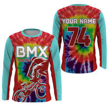 Load image into Gallery viewer, Adult kid BMX racing jersey Custom tie dye shirts UPF30+ freestyle off-road Cycling racewear| SLC40