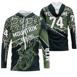 Personalized Camo MTB jersey UPF30+ adult kid mountain bike shirt offroad cycling bicycle racewear| SLC47