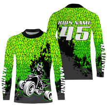 Load image into Gallery viewer, Personalized ATV Motocross Jersey Green UPF30+ Men Kid Quad Bike Shirt ATV MX Off-Road Riding Shirt PDT561