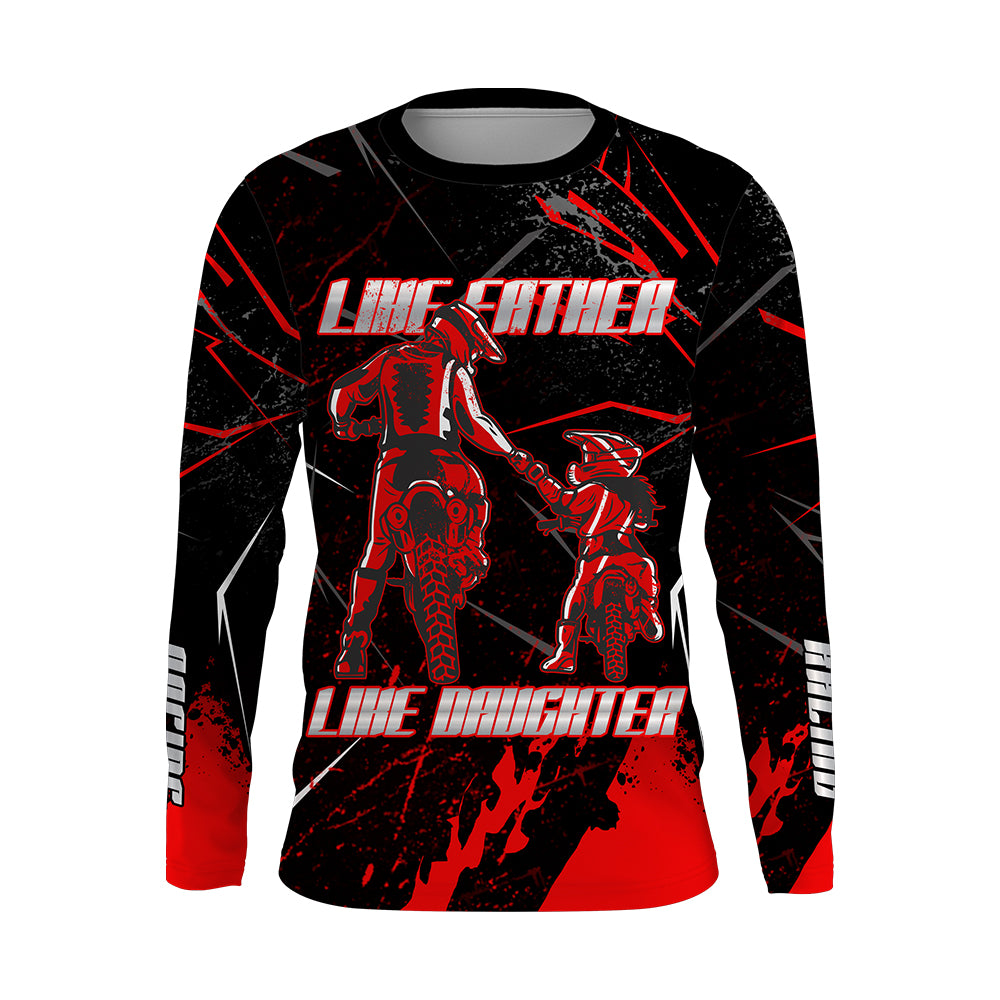 Custom Motocross Jersey UV Red Dirt Bike Off-Road Shirt Kid&Adult Long –  ChipteeAmz