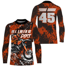 Load image into Gallery viewer, Personalized men women youth MX jersey dirt bike Motocross UV racing biker off-road long sleeves PDT207