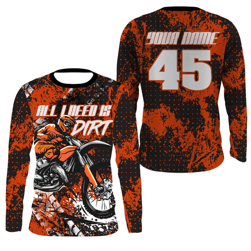 Personalized men women youth MX jersey dirt bike Motocross UV racing biker off-road long sleeves PDT207