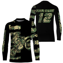 Load image into Gallery viewer, MX youth&amp;adult offroad jersey camo dirt bike personalized motocross racing UPF30+ motorcycle shirt PDT159