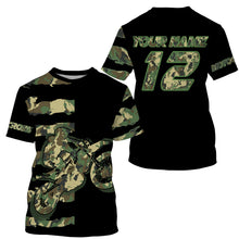 Load image into Gallery viewer, MX youth&amp;adult offroad jersey camo dirt bike personalized motocross racing UPF30+ motorcycle shirt PDT159