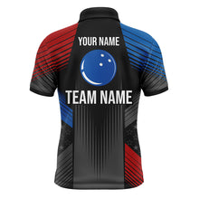 Load image into Gallery viewer, USA Bowling Shirt for Men Custom Bowling Team Jersey Men&#39;s Bowling Polo Shirt Bowling Gift BDT23