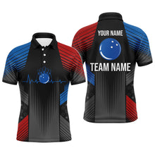 Load image into Gallery viewer, USA Bowling Shirt for Men Custom Bowling Team Jersey Men&#39;s Bowling Polo Shirt Bowling Gift BDT23