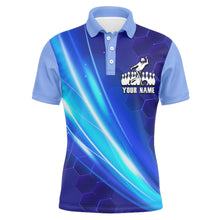 Load image into Gallery viewer, Bowling Shirt For Men Custom Bowling Polo Shirt For Team Personalized Navy Bowling Jersey BDT39