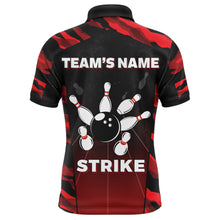 Load image into Gallery viewer, Camo Bowling Polo Shirt For Men Custom Name And Team Name Strike Bowling Short Sleeve Jerseys  BDT05