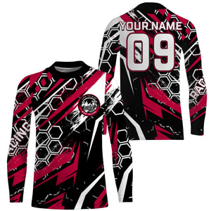 Personalized Pink Motocross Jersey Youth UPF30+ Live To Ride Dirt Bike Shirt Men Women MX Riding PDT550