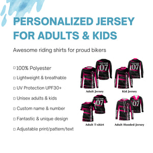 Personalized Motocross adult&kid jersey UV protective MX for life racing dirt bike shirt motorcycle PDT348