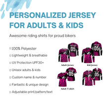 Load image into Gallery viewer, Personalized MX jersey for adult kid UPF30+ dirt bike off-road Motocross racing shirt PDT399