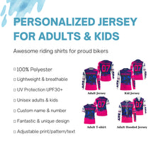 Load image into Gallery viewer, Custom motocross jersey camouflage kid men women UPF30+ MX racing dirt bike offroad motorcycle race NMS988