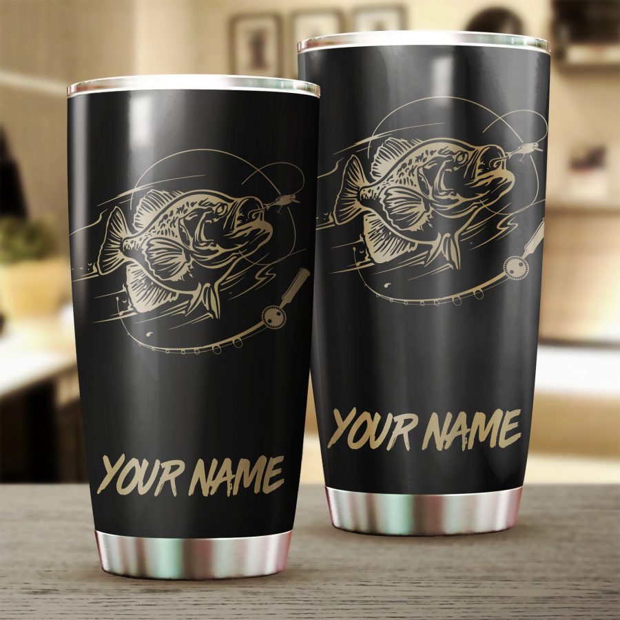 Crappie fishing Tumbler Cup Customize name Personalized Fishing mug gi –  ChipteeAmz