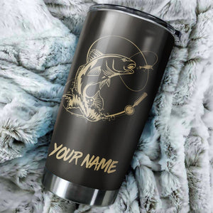Redfish Puppy Drum fishing Tumbler Cup Customize name Personalized Fishing mug gift for fisherman - IPH947