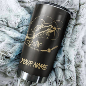 Goatfish Fishing Tumbler Cup Customize name Personalized Fishing gift for fisherman - IPH975
