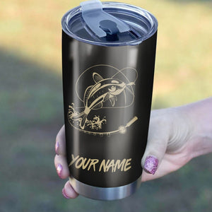 Goatfish Fishing Tumbler Cup Customize name Personalized Fishing gift for fisherman - IPH975