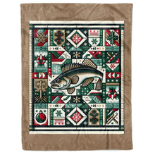 Load image into Gallery viewer, Walleye Fishing Christmas Fishing Fleece Blanket Fishing Gifts For Fisherman IPHW5674