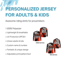 Load image into Gallery viewer, Weekend Forecast Brap Personalized Motocross Jersey UPF30+ Kid Adult Dirt Bike MX Racing Shirt NMS1225